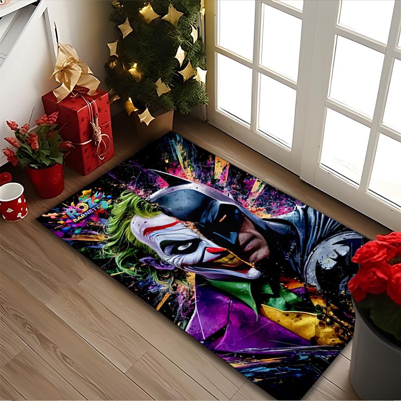 1pc Area Rug Appropriate for Office, JOKER Carpet, Versatile Printed Chair Rug, Durable Home Sofa Carpet