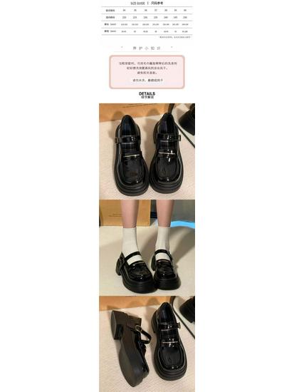 Damen Französische Retro Mary Jane Loafers mit dicker Sohle - Frühling JK Preppy Stil
