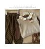 2025 Autumn Girls' Korean Long-Sleeve Knit Vest & Polka Dot Pants Set