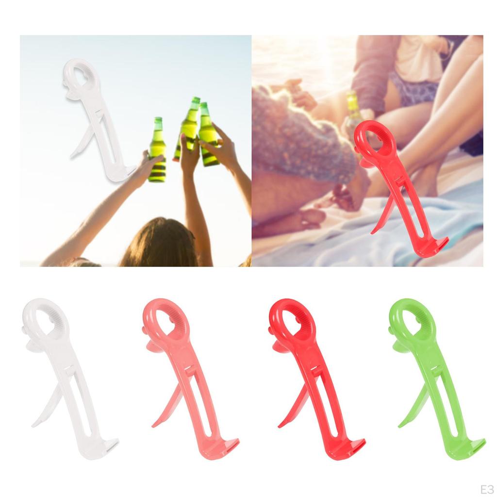 2 in 1 Bottle Opener Can Easy to Use Versatile Novelty Non Slip Grip for Picnic Kitchen