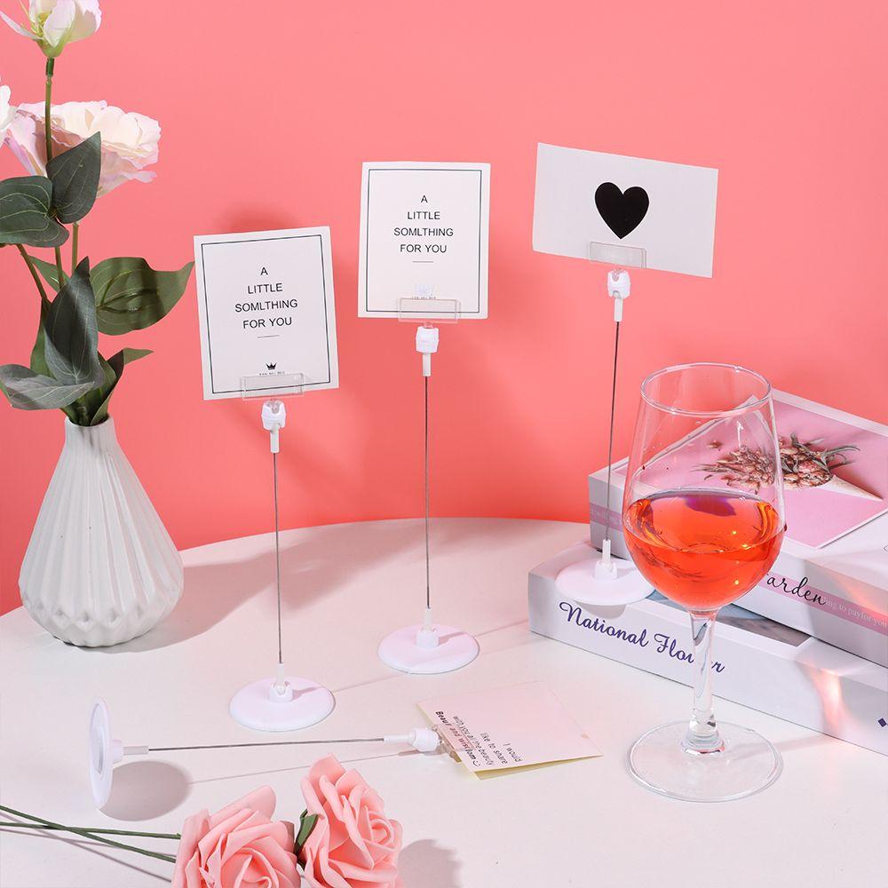 Party Wedding Supplies Paper Clamp Table Numbers Holder Photos Clips Place Card Clamps Stand