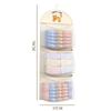 2/3 Layer Large Capacity Storage Mesh Bag Underwear Socks Storage Bag Breathable Wardrobe Organizer With Clothes Hanger