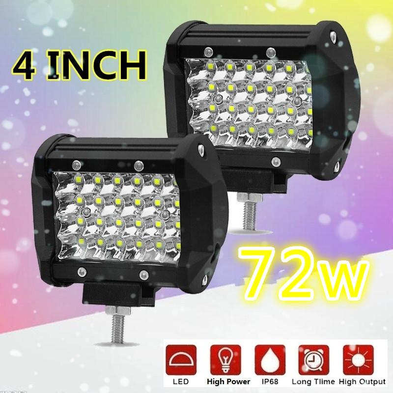 4 Inch 72W LED Light Bar LED Work Light Bar Car Lights Car Led Light ...