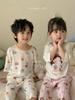 In Stock Hey Sweetheart Kids' Summer Tencel Pajama Set - Cool Short Sleeve Home Wear for Boys and Girls