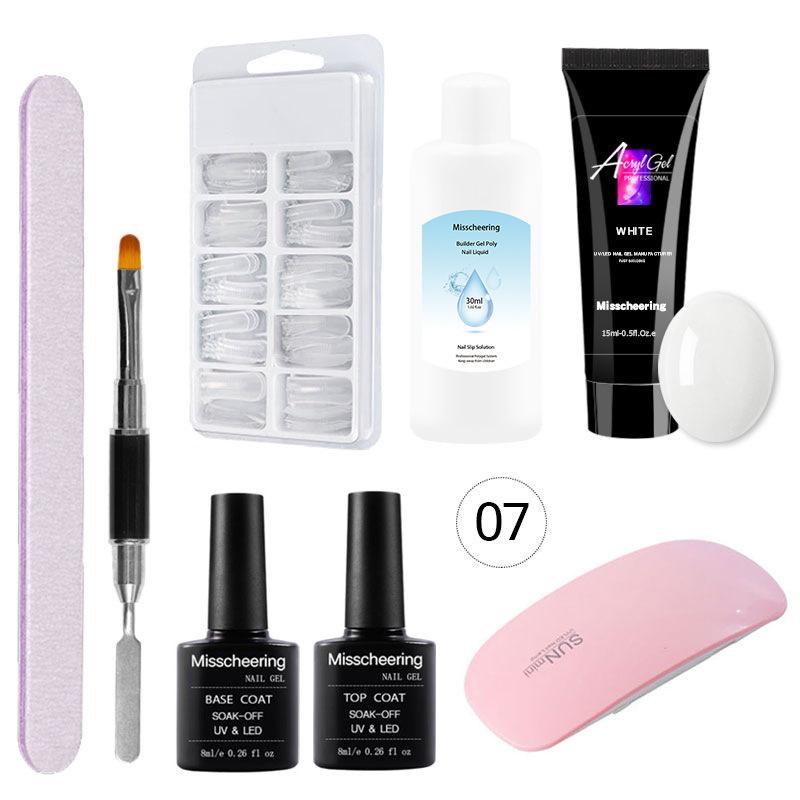 

15 мл набор клея для наращивания ногтей, форма для ногтей, двойная кисточка, набор клея для наращивания ногтей, набор клея Crystal