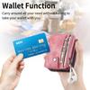 Galaxy Z Flip 6 Wallet Phone Case with Removable Card Holder for Samsung Z Flip 5 4 3 Flip5 Flip4 Flip3 5G PU Leather Cover