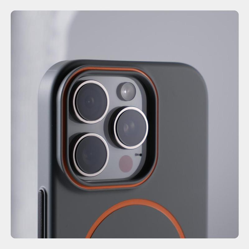 Ultrathin Simple For Magsafe Phone Case for Iphone 16 Pro Max 15 14 13 12 Matte Hit Lens Wireless Charging Hard PC Cover