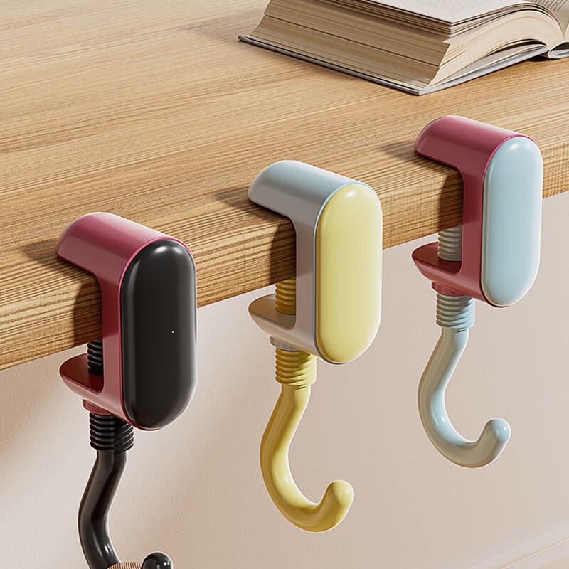 Dopamine Style Portable Punch-Free Bag Hooks (10-Pack)