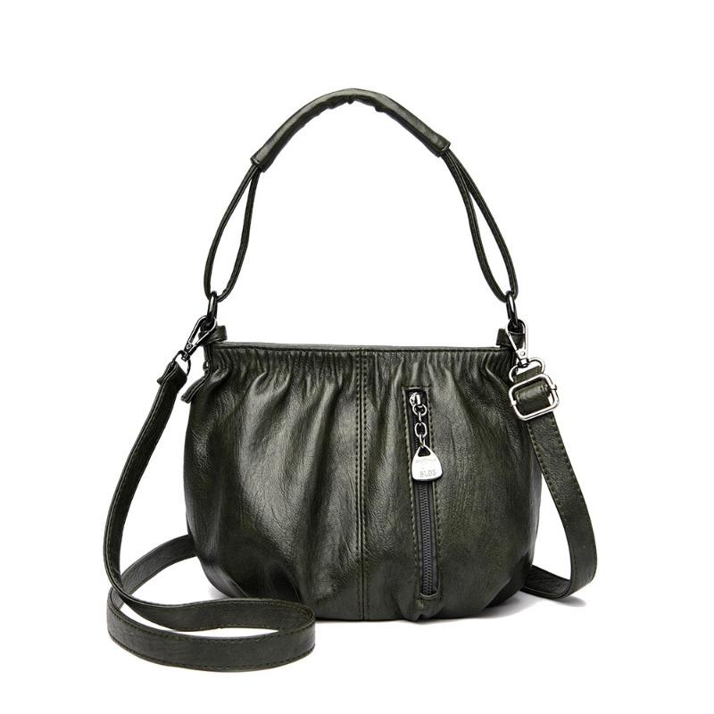 Women's Bag New Splicing Bucket Bag Shoulder Messenger Bag Practical Mother-in-law Bag Tide