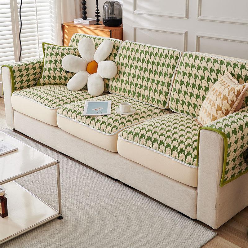 Sofa Cover All-Inclusive Autumn and Winter High-Grade Non-Slip Sofa Cushion Winter Plush Cover Cloth Combination Cover