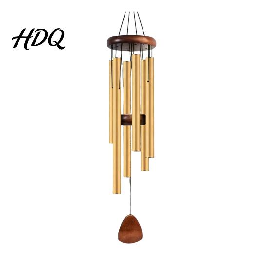 Clear Sound Wind Chime Metal with 6 Aluminum Tubes Garden Hanging Chimes