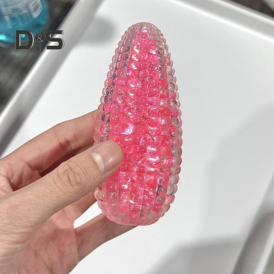 Stress Relief Corn Squeeze Toy Kids Adults TPR Colorful Corn Sensory Toy Portable Lightweight Calming Vegetable Fidget Toy Decoration
