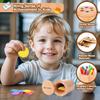 Montessori Toys for Toddlers Wooden 3 In 1 Color Sort Cup Early Educational Toy Shape Matching Fine Motor Toy Count Puzzle Gifts