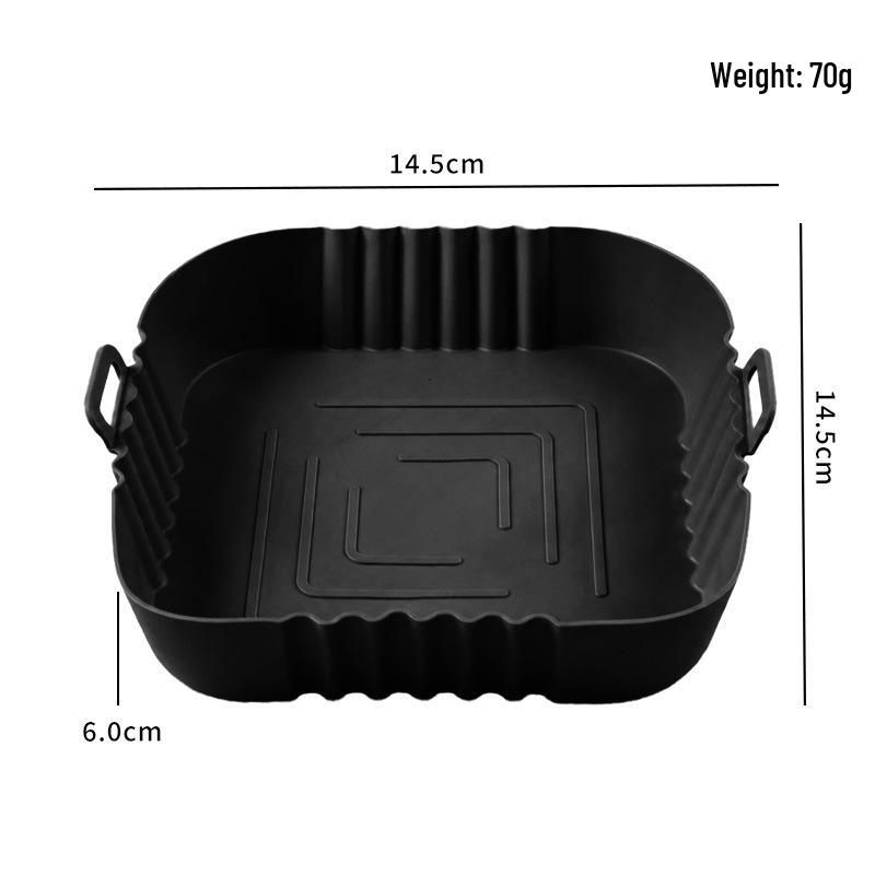 Silicone Baking Pan - High Heat Resistant, Easy to Clean, Round Mold for Air Fryers