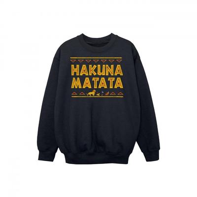 Jungen-Sweatshirt „Der König der Löwen Hakuna Matata“.