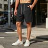 Men’s Athletic Shorts with Zipper Pockets Five Inch Length Quick Dry Fabric Adjustable Waistband for Gym Running Training Workout