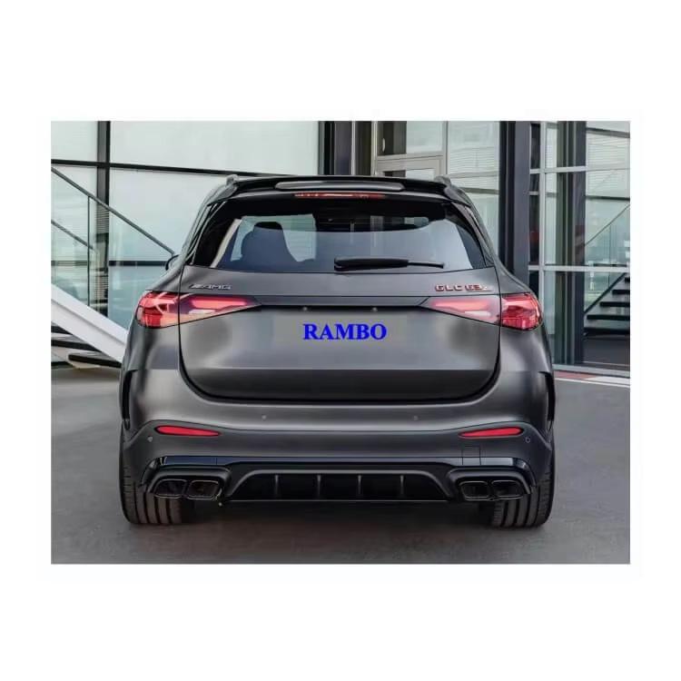 Mercedes-Benz X254 GLC to GLC63 AMG Rear Diffuser with Tubing for Bumper Accessories