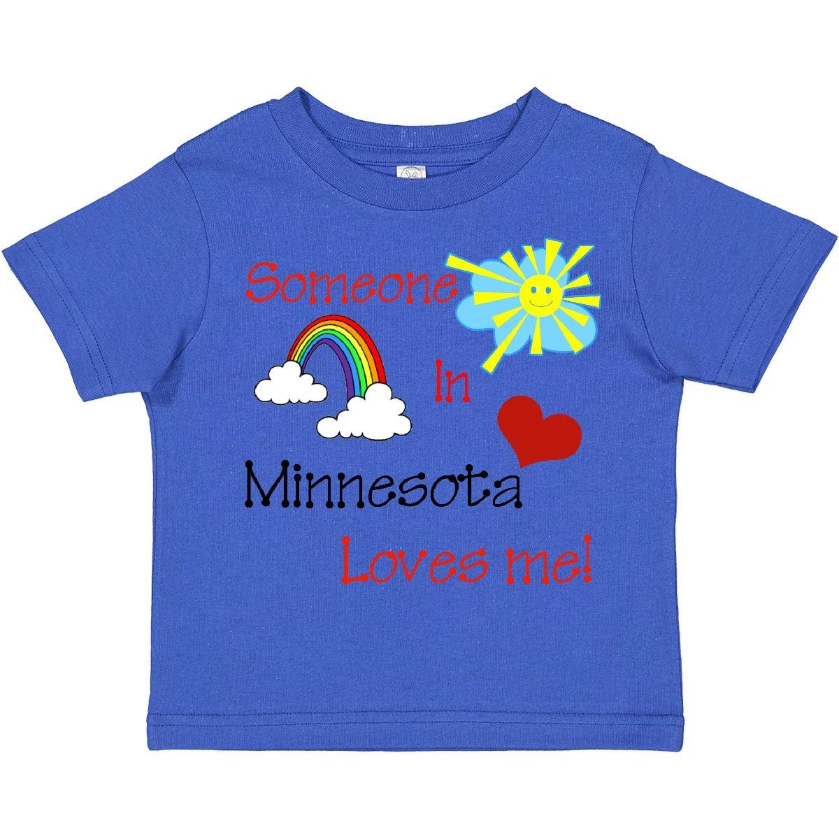Inktastic Someone In Minnesota Loves Me! Toddler T-Shirt State Love Child Kid 100