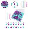 108x Crochet Stitch Markers Smooth Cute Locking Markers Multipurpose Ring Weave Stitch Needle for Weaving Crochet Fittings
