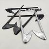 2pcs 3D ABS Vent Fender Trim Emblem Blade V8 BITURBO 4MATIC Logo Car Sticker Fender Badge For Mercedes Benz E300 E400 E53S E63S