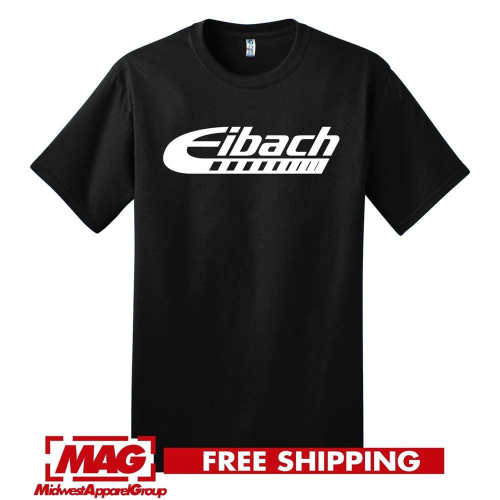 EIBACH BLACK T-SHIRT White Springs Automotive Performance Shirt Tee Lift Auto Unisex T-Shirt L