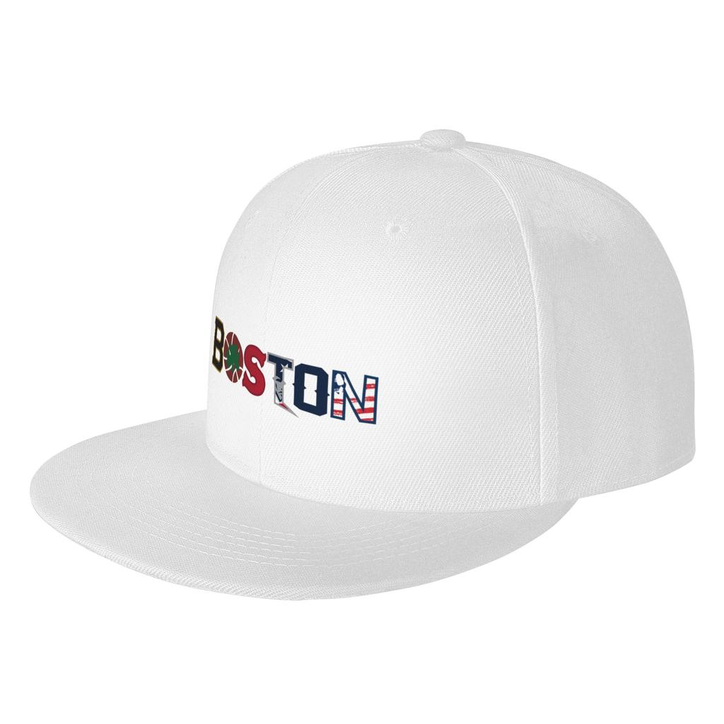 Fashion Boston Sport Champions Flat Brim Sun Hat  Upf Cap FeUnisex