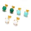 1 Pair Stainless Steel Small Stud Earrings Dopamine Style Earrings Women's Earrings