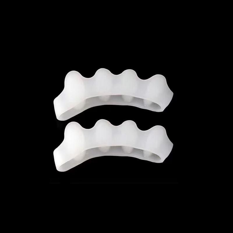 2Pc Silicone Toe Separator Fingers Feet Toe Spreader Hallux Valgus Bunion Corrector Toe Straightener Corrector Finger Separators