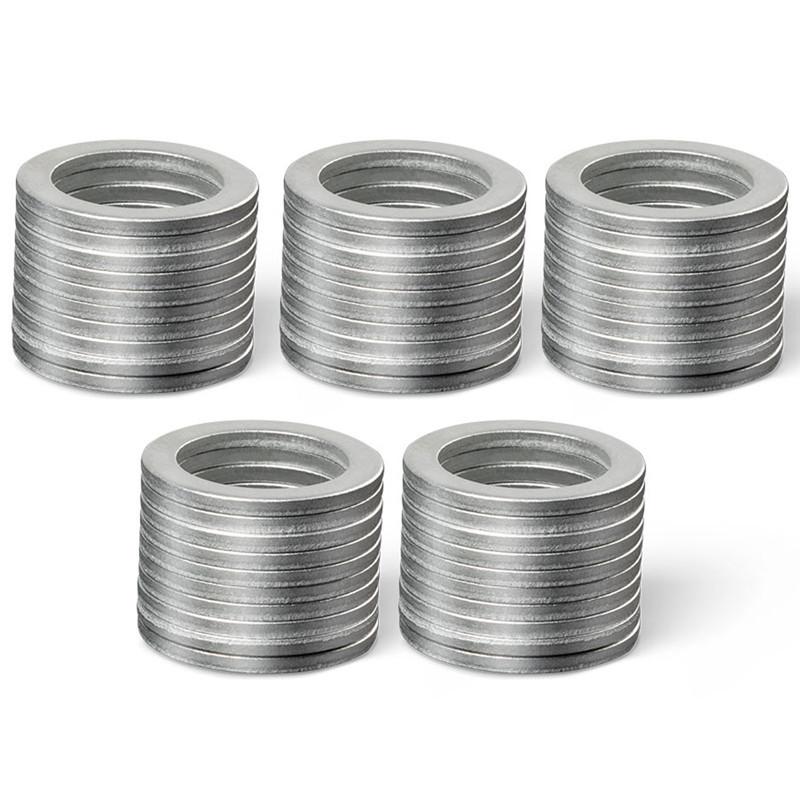 50PCS New Aluminum Oil Drain Plug Gaskets 9956-41-400 995641400 For Mazda 14x20x1.5mm M14 Oil Drain Plug Crush Washers