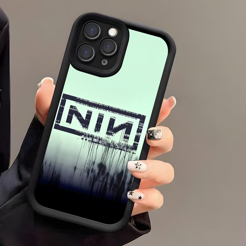 Band Nine I-Inch N-Nails Phone Case For IPhone 17 Air 16 E 15 14 Plus 13 12 11 Pro Max Black Sky Eye Stepped Protective Case