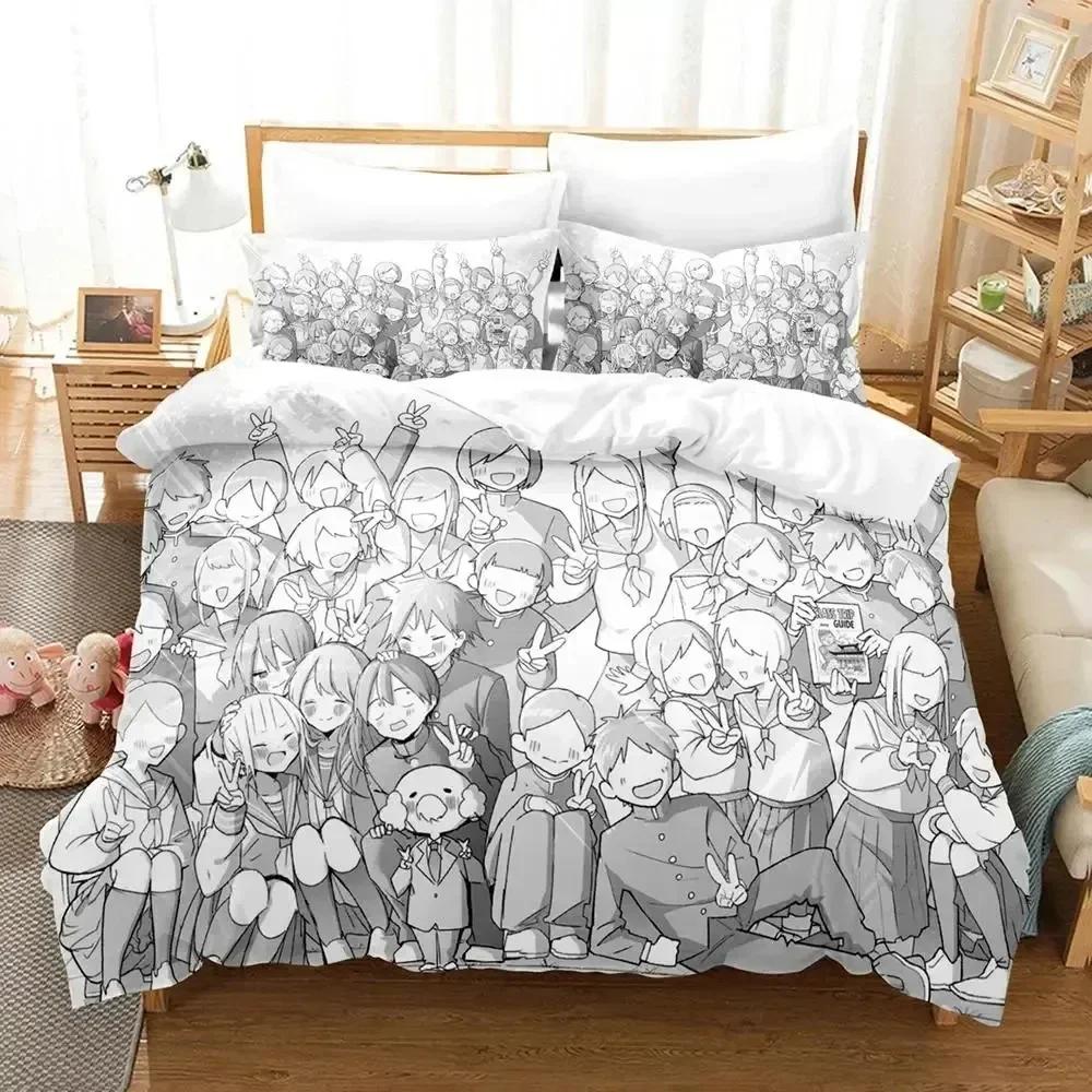 Anime Kubo Won't Let Me Be Invisible Bedding Set Printed With Pillowcase Bed Duvet Cover Soft Queen King Size Bedclothes Home