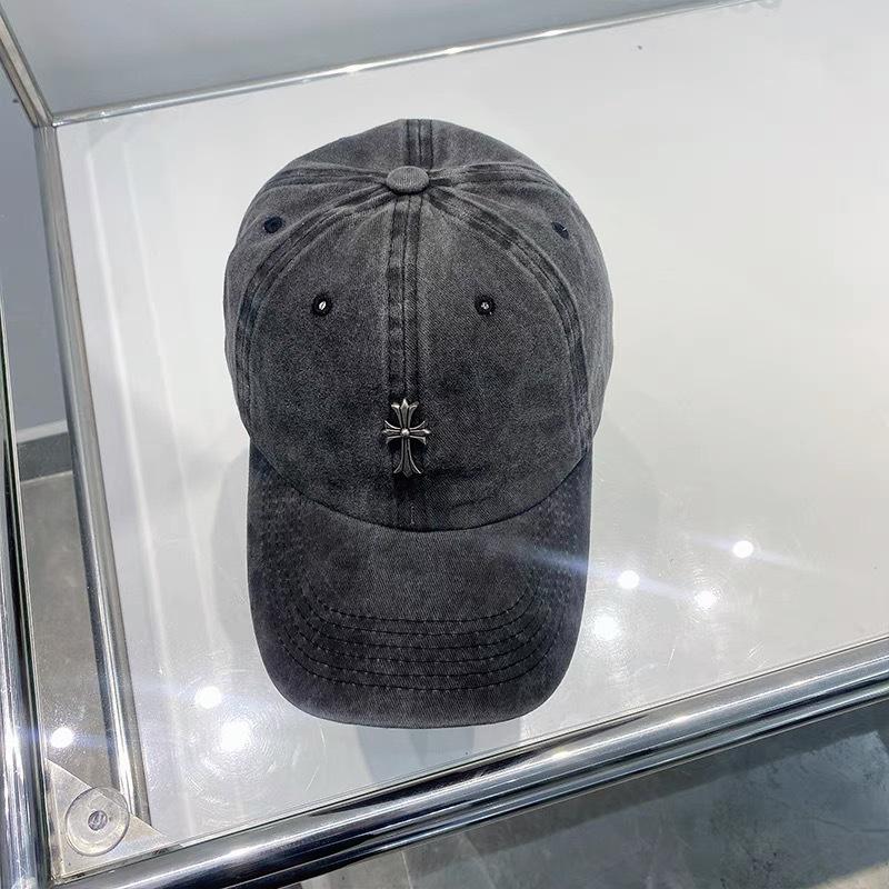 

Кепка бейсболка женская из старого денима с крестообразной вышивкой, мягкий верх, ретро, американская, дымчато-серая, мужская M