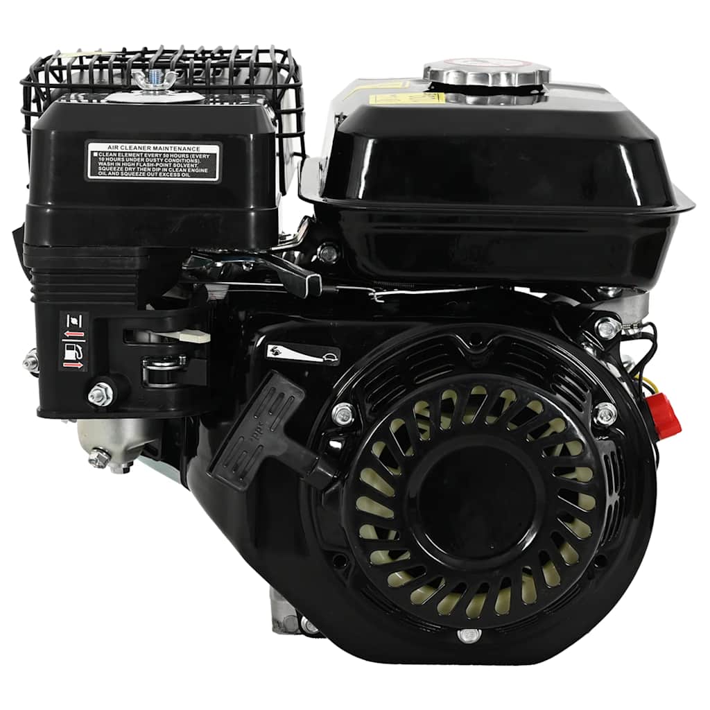 Vidaxl Benzinmotor, 6,5 PS, 4,8 kW, Schwarz