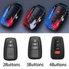 Car Key Case Protector Carbon Abs Key Shell Cover Auto Accessories For Toyota Prius Camry Corolla C-Hr Chr Rav4 Prado