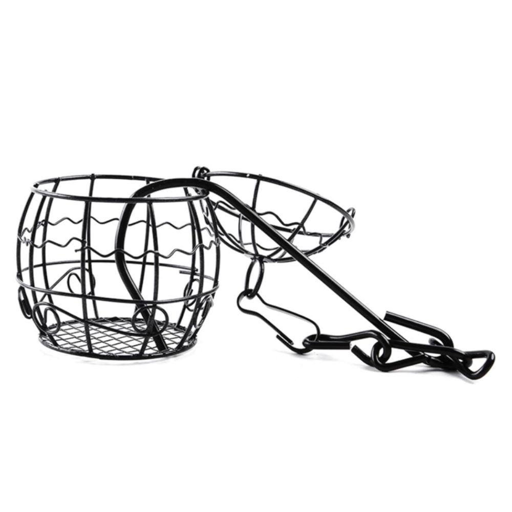 Iron Bird Feeding Wire Cage Bite Resistant Bird Feeding Basket Durable Hanging Bird Feeder Garden