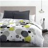 Parure de lit microfibre - HOME LINGE PASSION - BULLES DE REVE - Housse 220 x 240 cm + 2 taies d'oreiller 63 x 63 cm - Gris