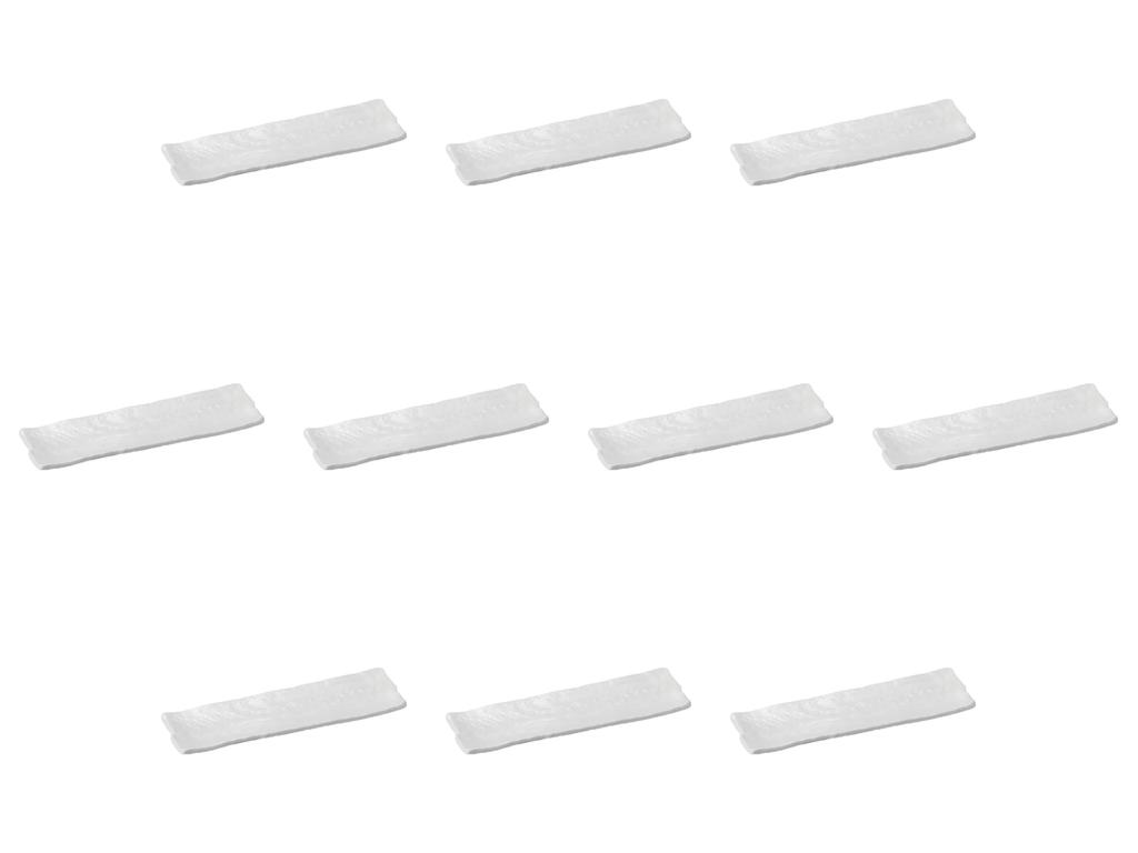 Set of 10 Shiraku Long Plates X X Large Narrow Plates by Setomonohonpo [32.5 10.8 2.5 Cm]