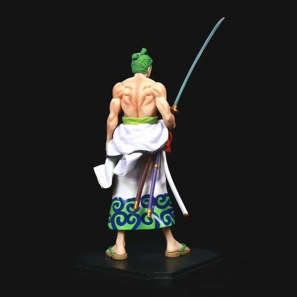 One Piece Anime 24cm Figure Kimono Zoro GK Battle Figure Model PVC Collection Anime Peripheral Decoration Toys Doll Gift