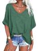 2024 European & American Women's Plus Size Casual Short-Sleeve Loose T-Shirt