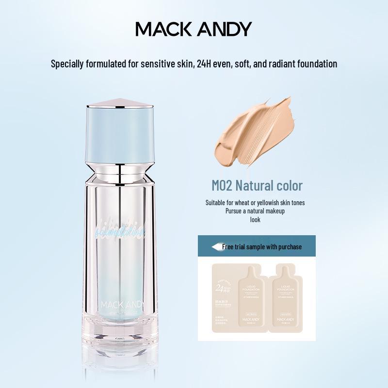 Make Andy Air Velvet Mist Soft-Focus Long-Lasting Natural Silky Concealing Foundation Liquid
