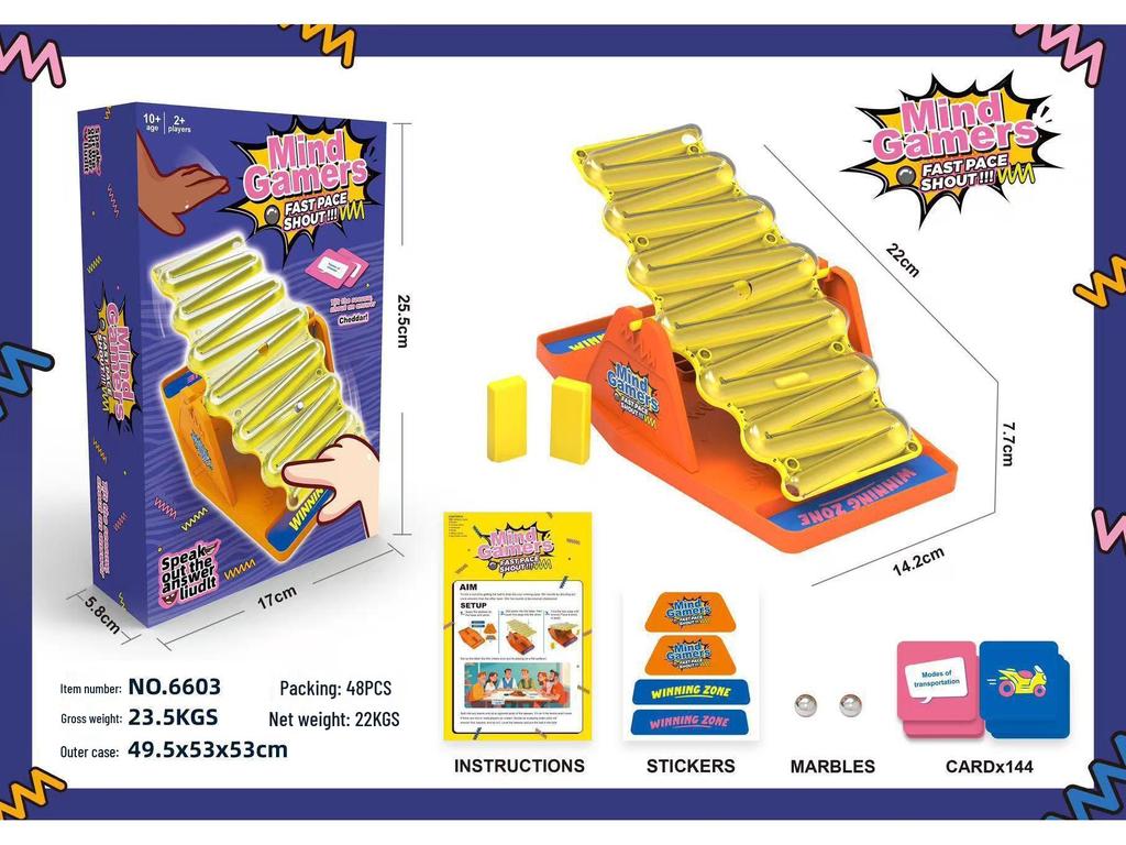 Grenzüberschreitendes interaktives Familien-Tischspiel: Kippen und Schreien Wippe