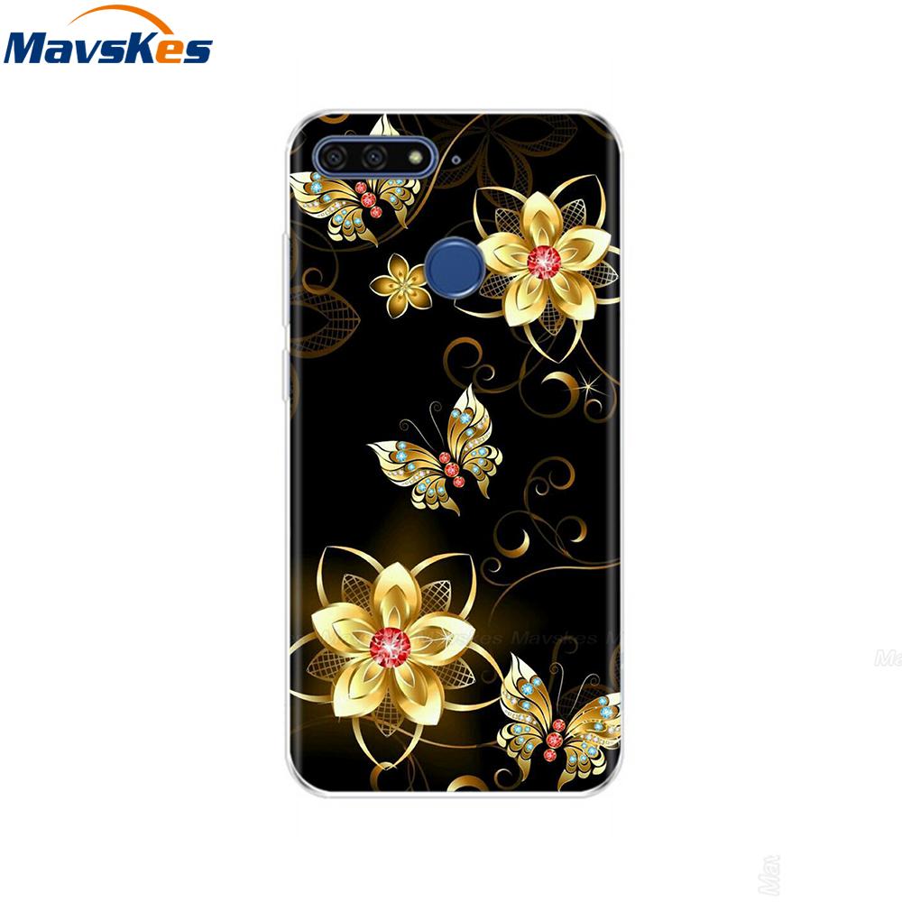Case For Huawei Honor 7C Case On Huawei Honor7C 5.7 inch Soft Silicone Phone Cover For Huawei Honor 7C Aum-L41 TPU Cases Coque