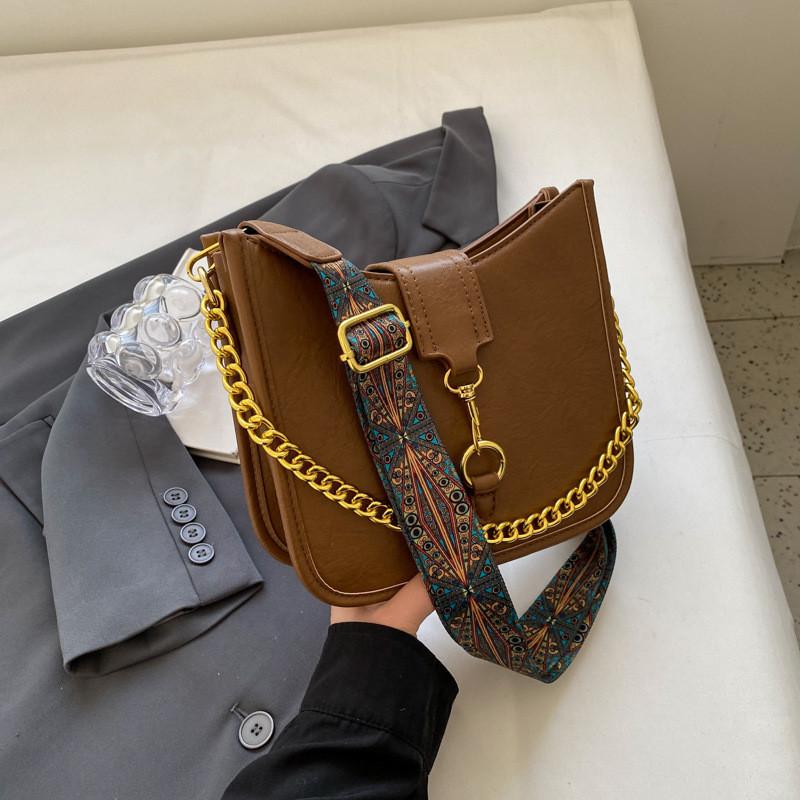 Новая винтажная шикарная сумка через плечо 2023 года для женщин, классическая ретро-модная маленькая квадратная сумка