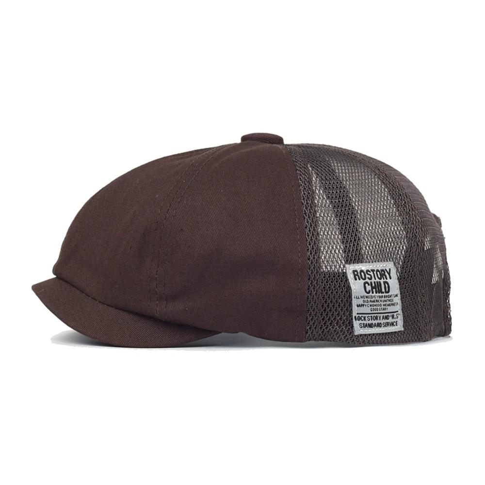 Breathable Berets Hat Mesh Baseball Cap Vintage Newsboy Caps  Men