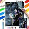 Maleficent and Aurora Oil Painting by Numbers Art Kit. Handmade Diy Painting Home Decoration Gifts