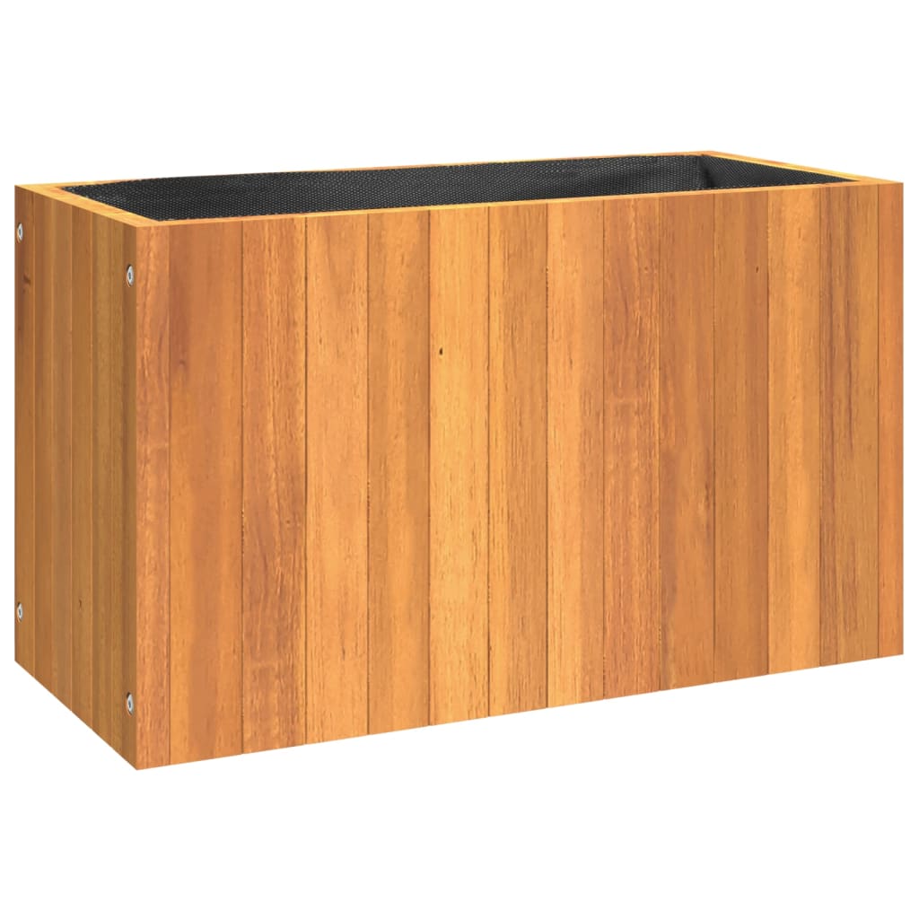 Plant Pot 59 x 27.5 x 35 cm Solid Acacia Wood