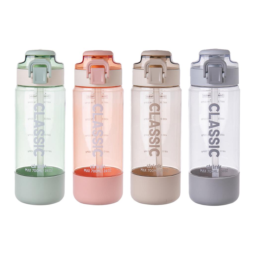 Water bottle new gradual change color plastic cup large capacity high temperature direct drinking cup portable sports kettle portable plastic water