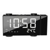 6 Inch Digital FM Projection Radio Alarm Clock 4 Brightness Adjustment 3 Time Displays Dual Alarm