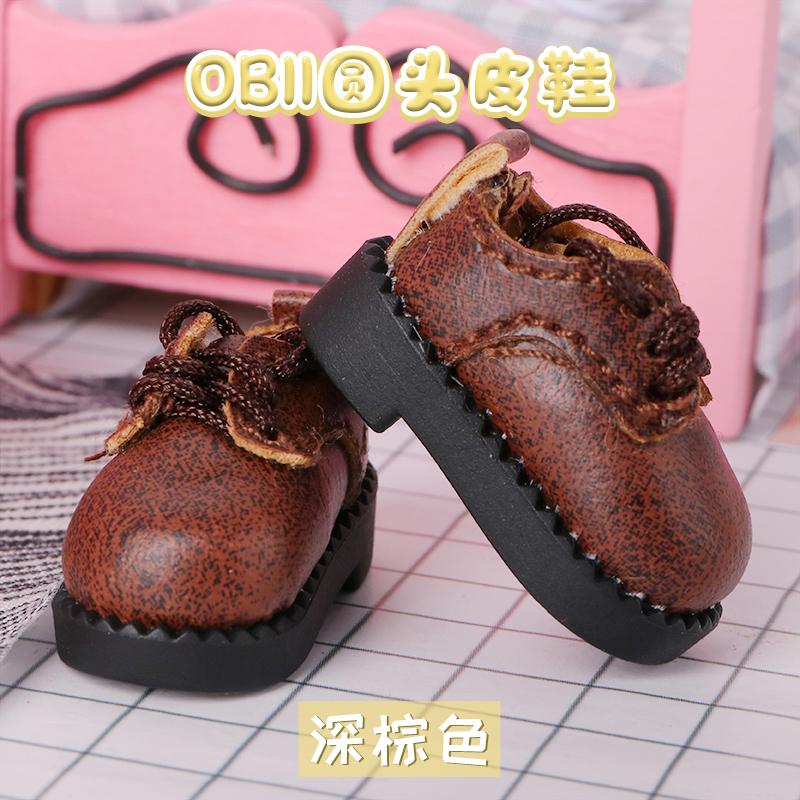 2 Stück 1:12 OB11 Uniformschuhe Lederschuh Puppe Klassische Schuhe Anzug Für Ob11 1/12 Bjd Abnehmbare Puppe Gsc DOD YMY Puppenzubehör