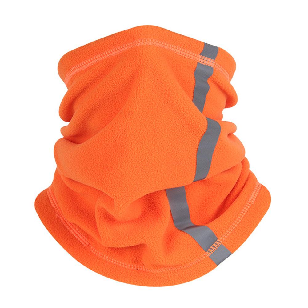 Men Women Winter Neck Warmer Windproof Reflective Neck Gaiter Adjustable Fleece Face Scarf Mask for Hiking Cycling Skiing